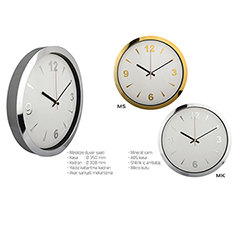 Metalize Duvar Saati